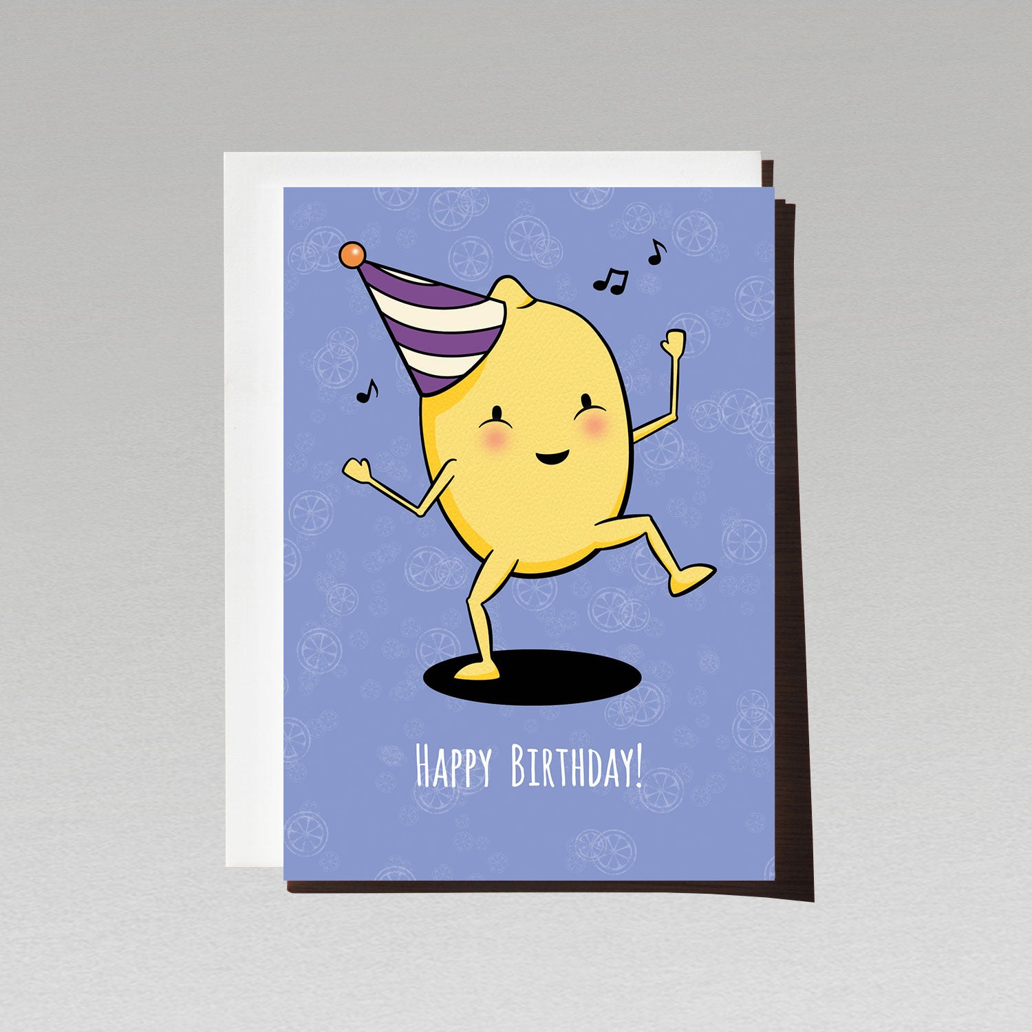 Lemon party birthday greeting card